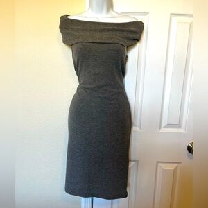 Bodycon Sweater- over shoulder Winter Dress- Size M